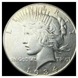 1934-S Silver Peace Dollar CLOSELY UNCIRCULATED