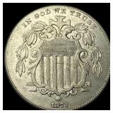 1873 Shield Nickel CLOSELY UNCIRCULATED