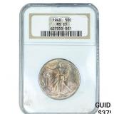 1940 Walking Liberty Half Dollar NGC MS65