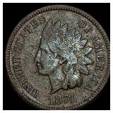 1874 Indian Head Cent NEARLY UNCIRCULATED