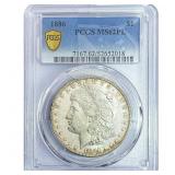 1886 Morgan Silver Dollar PCGS MS62 PL