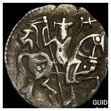 700-1000 AD India Rajput Silver Jital NEARLY UNCIR