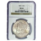 1881-S Morgan Silver Dollar NGC MS66