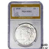 1928 Morgan Silver Dollar PGA MS62