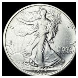 1918 Walking Liberty Half Dollar CLOSELY UNCIRCULA