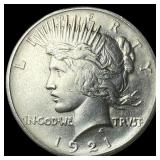 1921 Silver Peace Dollar CHOICE AU
