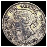 1897 Canada Silver 5 Cents NEARLY UNCIRCULATED