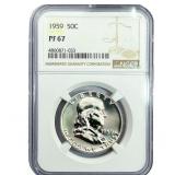 1959 Franklin Half Dollar NGC PF67