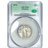 1919 Standing Liberty Quarter CAC VF30