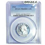 1961 Washington Silver Quarter PCGS PR68 DCAM