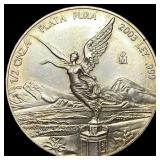2003 Mexico Silver 1/2 Oz Libertad GEM BU