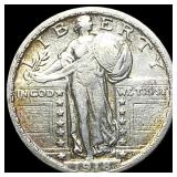 1918-S Silver Standing Liberty Quarter NEARLY UNCI