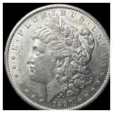 1890-S Silver Morgan Dollar CHOICE AU