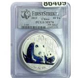 2011 10Yn  China Panda 1oz PCGS MS70