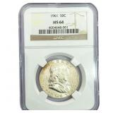 1961 Franklin Half Dollar NGC MS64