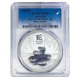 2025 $1 Australia Year of the Snake Ag PCGS MS70