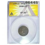 1908-S Indian Head Cent ANACS VF30