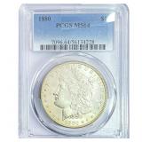1880 Morgan Silver Dollar PCGS MS64