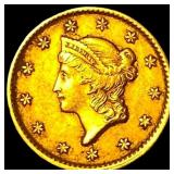 1851 Gold $1 Liberty Head Type 1 CHOICE AU
