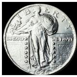 1926-S Silver Standing Liberty Quarter CLOSELY UNC