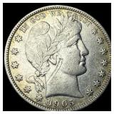 1905-S Silver Barber Half Dollar HIGH GRADE