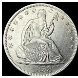1858-O Silver Half Dollar CLOSELY UNCIRCULATED