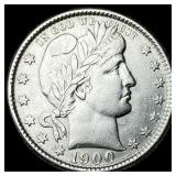1900 Barber Silver Quarter CLOSELY UNCIRCULATED