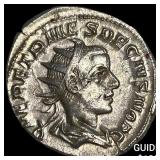 Roman Empire Herennius Etruscus 250-251 AD Silver