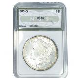 1883-O Morgan Silver Dollar NGS MS65