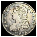 1833 Capped Bust Half Dollar NEARLY  UNCIRCULATED