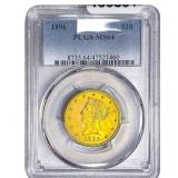 1896 $10 Gold Eagle PCGS MS64