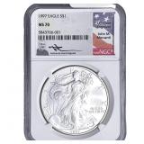 1997 Silver Eagle NGC MS70