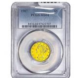 1907 $5 Gold Half Eagle PCGS MS64