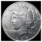 1935 Silver Peace Dollar CLOSELY UNCIRCULATED