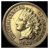 1863 Indian Head Cent CLOSELY UNCIRCULATED
