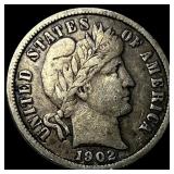 1902 Silver Barber Dime HIGH GRADE