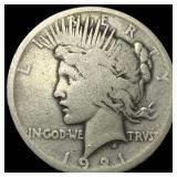 1921 Silver Peace Dollar NICELY CIRCULATED