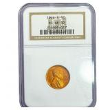 1944-S Wheat Cent NGC MS66 RD