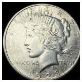 1923 Silver Peace Dollar CLOSELY UNCIRCULATED
