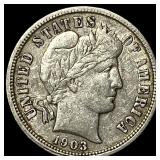 1903 Barber Dime NEARLY UNCIRCULATED