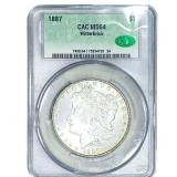 1887 Morgan Silver Dollar CAC MS64