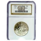 1992-S 50C Columbus NGC PF69 Ultra Cameo