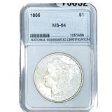 1886 Morgan Silver Dollar NNC MS64