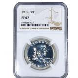 1955 Franklin Half Dollar NGC PF67