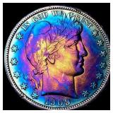 1909 Silver Half Dollar Barber CLOSELY UNCIRCULATE