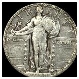 1920-S Silver Standing Liberty Quarter  LIGHTLY C