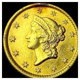 1853 Gold $1 Type 1 CLOSELY UNCIRCULATED