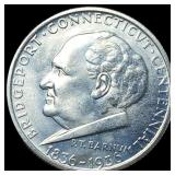 1936 Silver Bridgeport Centennial Half Dollar UNCI