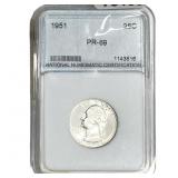 1951 Washington Silver Quarter NNC PR69