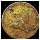 1857 Copper-Nickel Flying Eagle Cent HIGH  GRADE